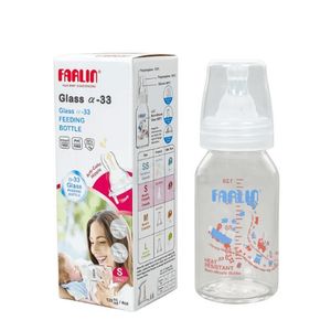 Farlin Heat Resistant Glass Feeder, MomFit, Anti-Colic Design- 120ml (TOP-808G)